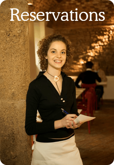 “Please make a reservation for me and Sara Wednesday night.”